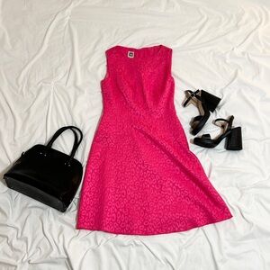 Anne Klein Vibrant Pink Mini Dress